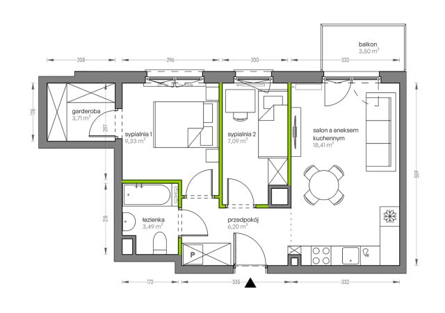Mieszkanie 3-pokojowe Kraków Płaszów, ul. Myśliwska. Zdjęcie 25