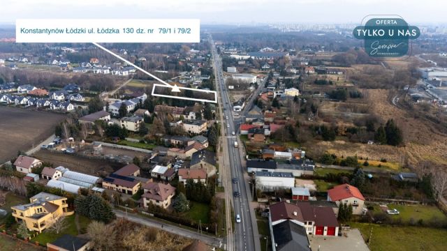 Działka budowlana Konstantynów Łódzki, ul. Łódzka. Zdjęcie 1