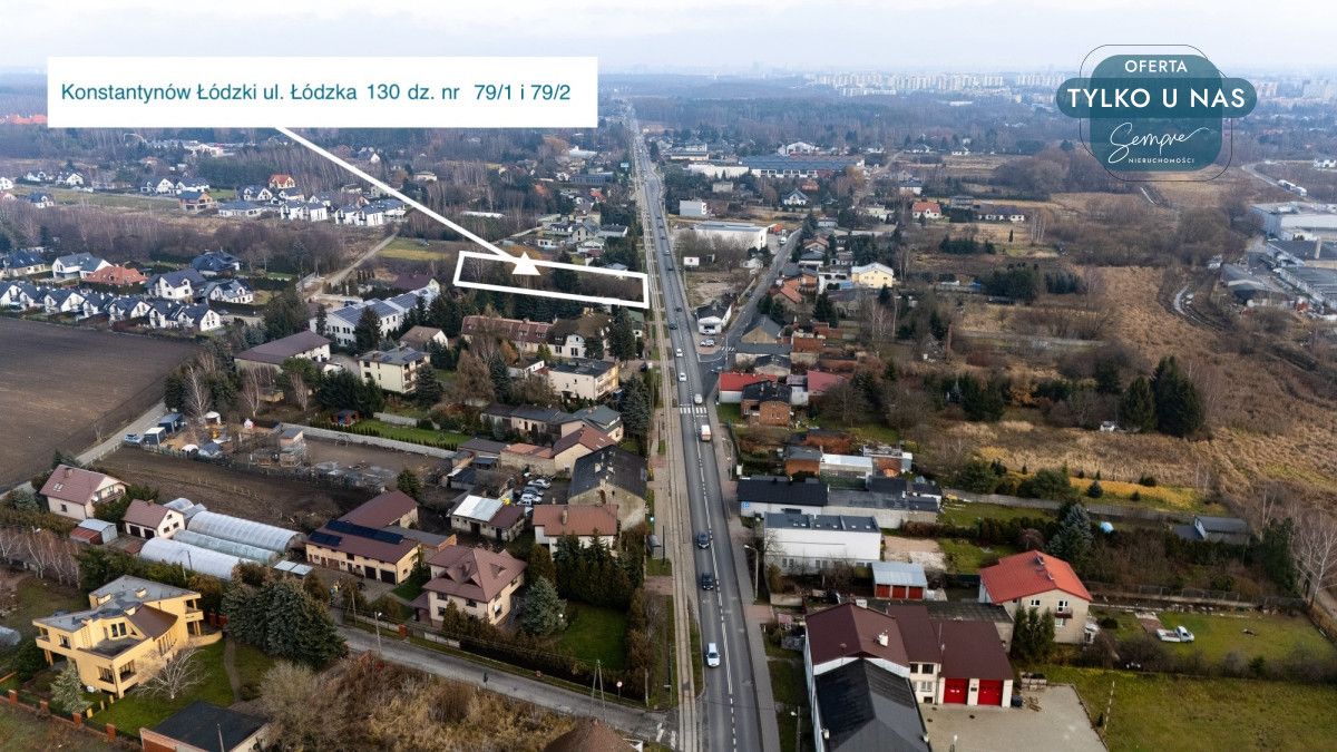 Działka budowlana Konstantynów Łódzki, ul. Łódzka