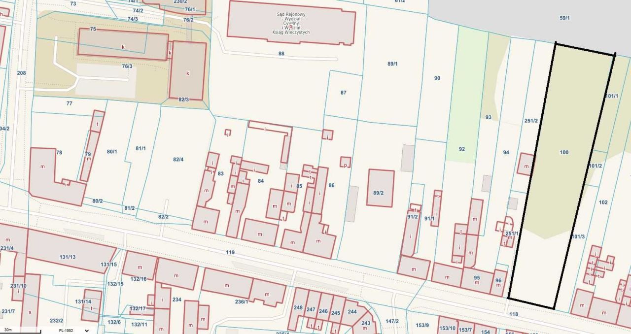 Działka budowlana Starogard Gdański Centrum, ul. Tadeusza Kościuszki