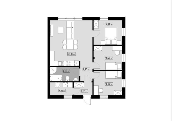 bliźniak, 4 pokoje Iława. Zdjęcie 16