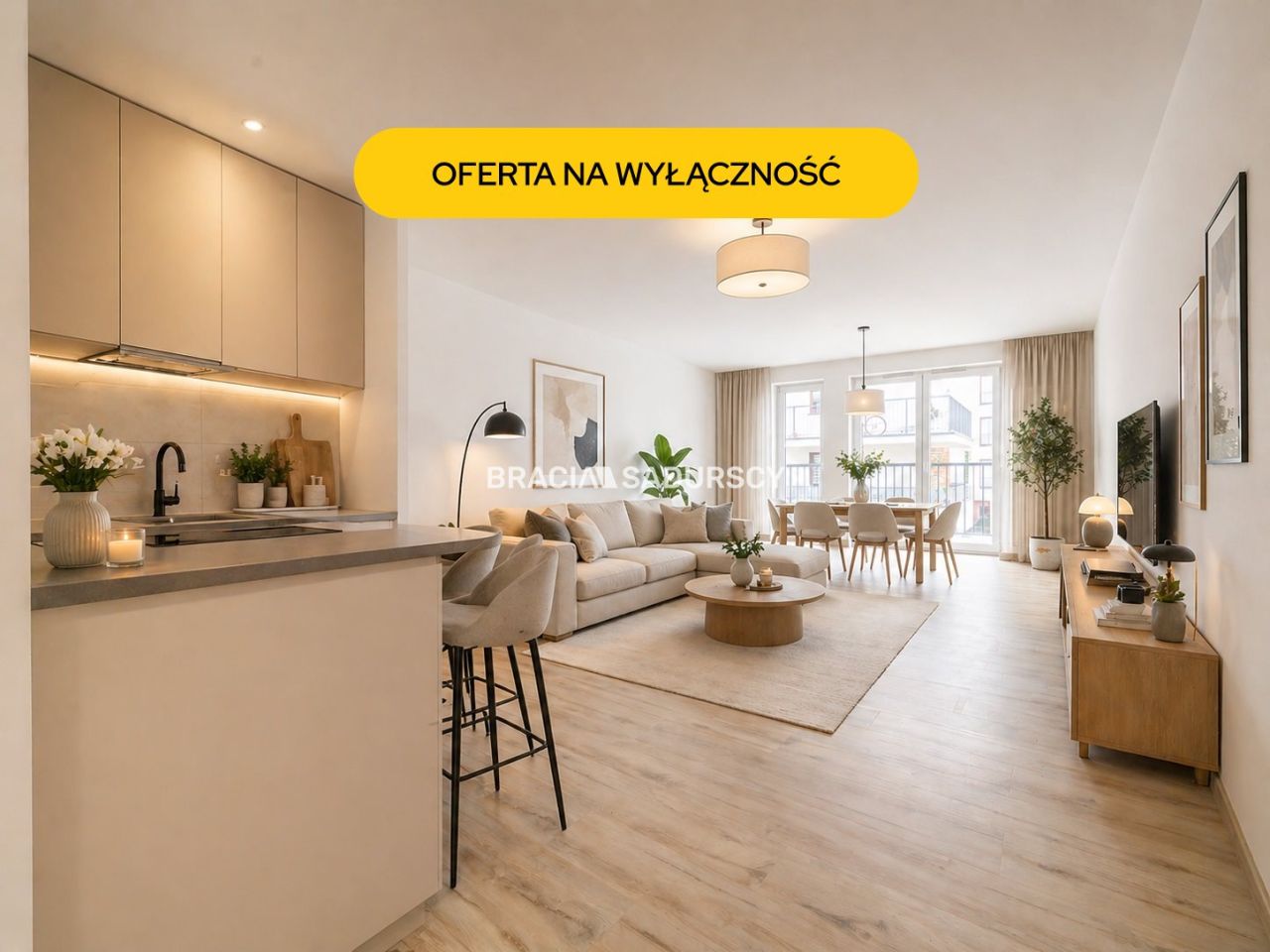 Mieszkanie 3-pokojowe Kraków Dębniki, ul. bpa Albina Małysiaka. Zdjęcie 1