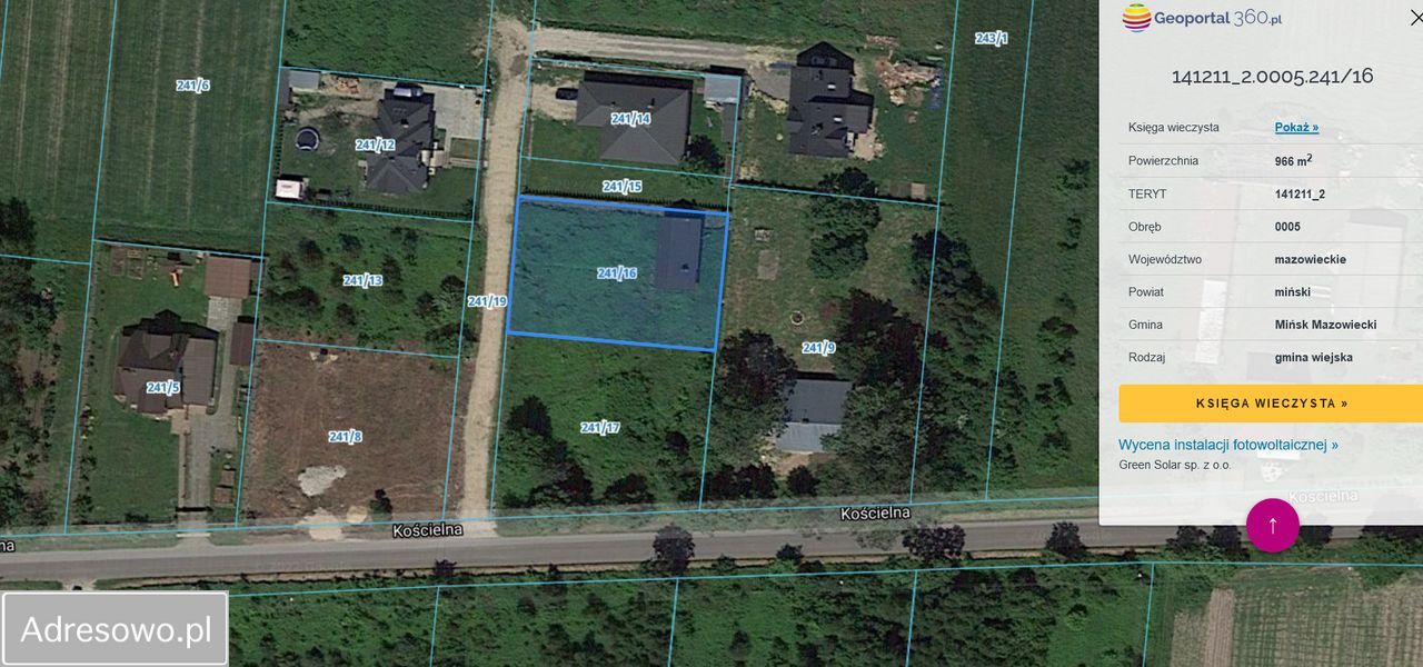 Działka budowlana Brzóze, ul. Kościelna. Zdjęcie 3