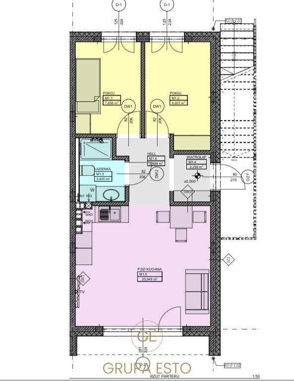 Mieszkanie 3-pokojowe Kraków Podgórze, ul. Cechowa. Zdjęcie 11