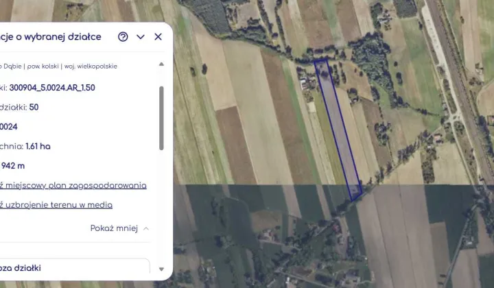 Działka rolna Wiesiołów