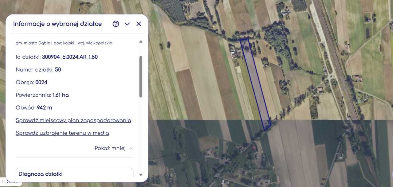 Działka rolna Wiesiołów. Zdjęcie 1