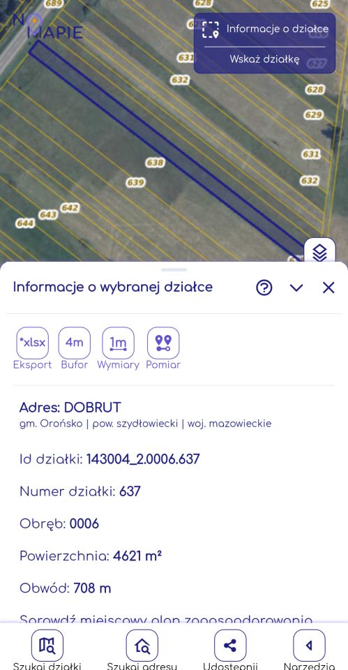 Działka rolna Dobrut. Zdjęcie 2