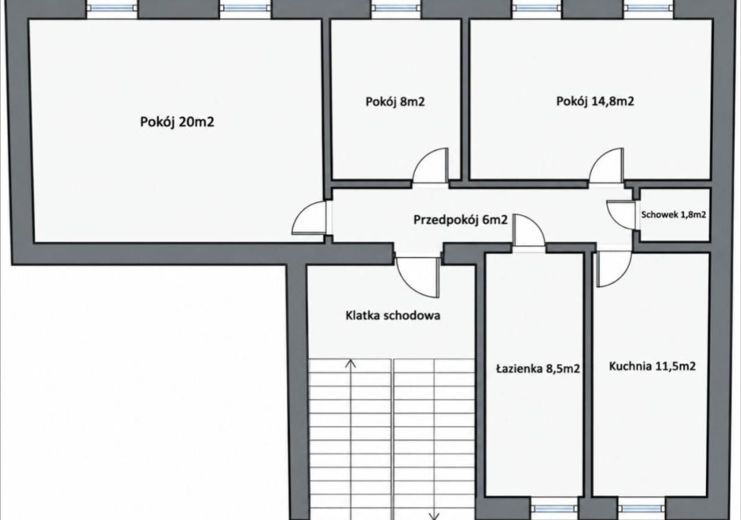 Mieszkanie 3-pokojowe Wrocław Fabryczna, ul. Krępicka. Zdjęcie 9