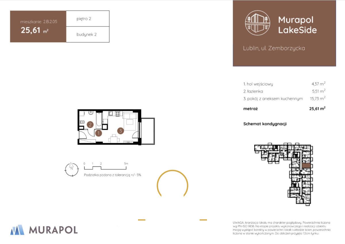 Mieszkanie 1-pokojowe Lublin Dziesiąta, ul. Zemborzycka. Zdjęcie 6