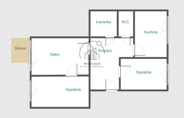 Mieszkanie 3-pokojowe Toruń Rubinkowo, ul. Ignacego Łyskowskiego. Zdjęcie 15