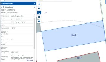 Działka inwestycyjna Grzybowo