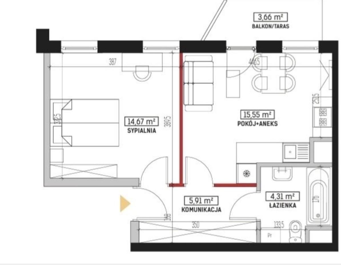 Mieszkanie 2-pokojowe Lublin Czechów, ul. Tadeusza Szeligowskiego. Zdjęcie 3