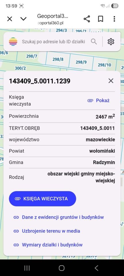 Działka budowlana Łosie. Zdjęcie 3