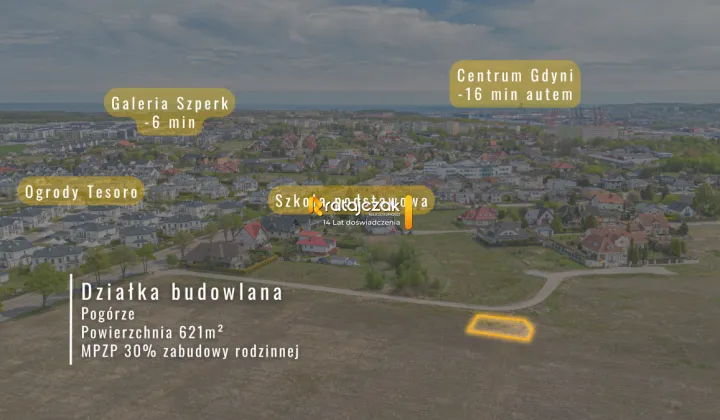 Działka budowlana Pogórze, ul. Władysława Reymonta