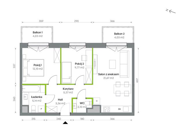 Mieszkanie 3-pokojowe Warszawa Targówek, ul. Oliwska. Zdjęcie 16