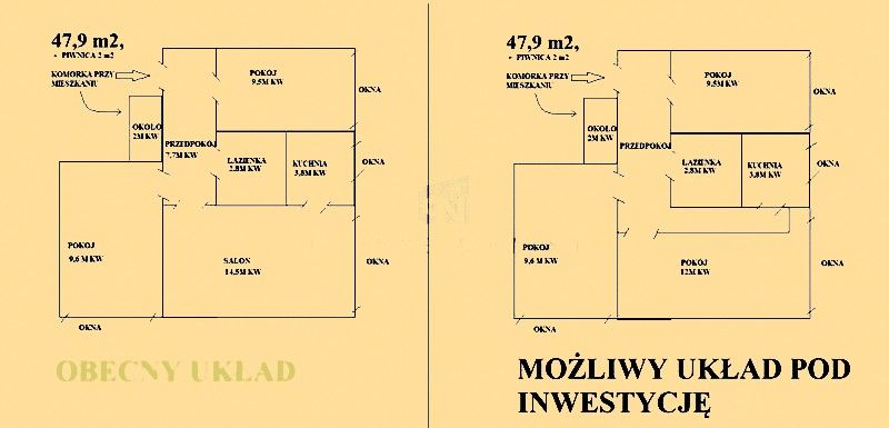 Mieszkanie 3-pokojowe Wrocław Krzyki, ul. Kamienna