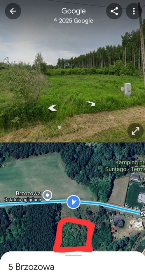 Działka budowlana Czekaj, ul. Brzozowa