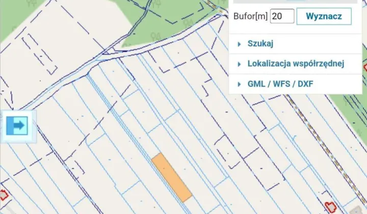 Działka budowlana Grabiny