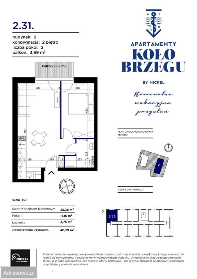 Mieszkanie 2-pokojowe Kołobrzeg Podczele, ul. Lwowska. Zdjęcie 12