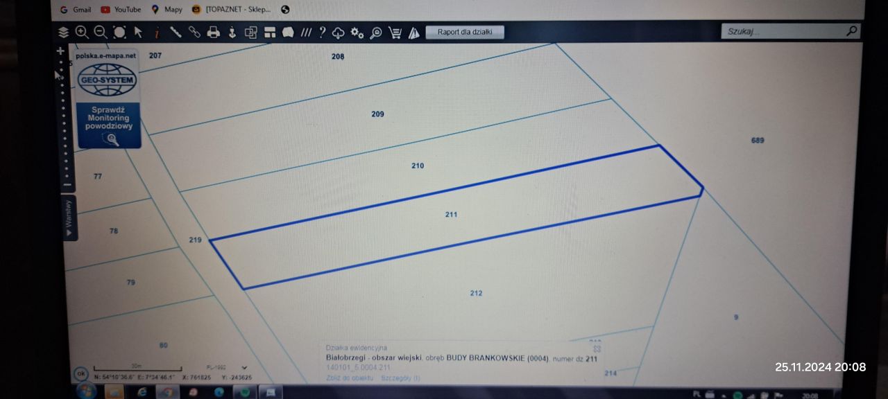 Działka rolna Budy Brankowskie. Zdjęcie 3