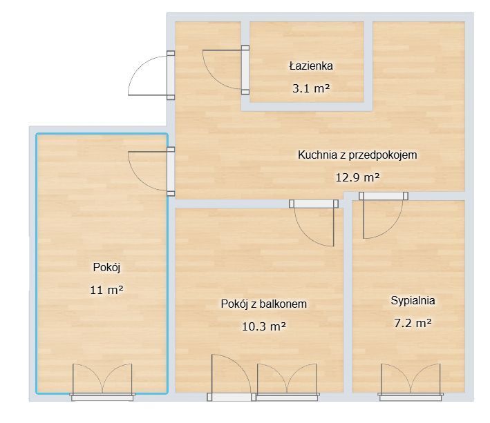 Mieszkanie 3-pokojowe Gdańsk Żabianka, ul. Orłowska. Zdjęcie 20