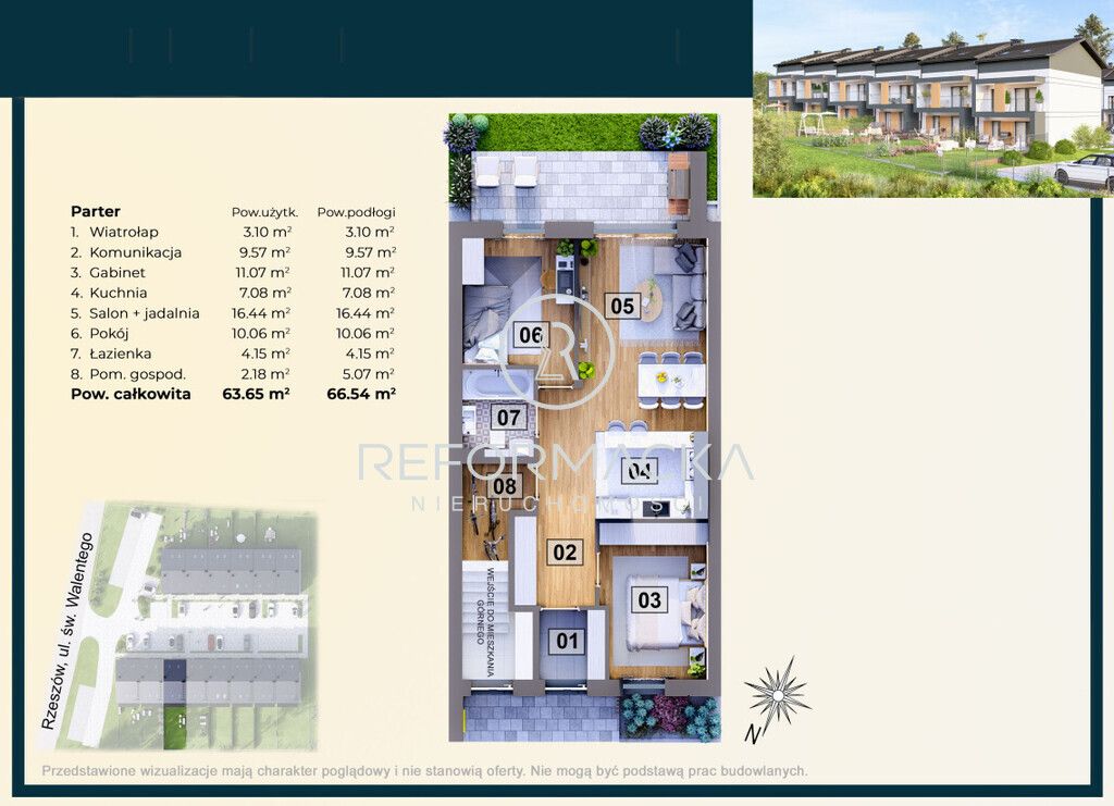 Mieszkanie 3-pokojowe Rzeszów, ul. św. Walentego. Zdjęcie 7