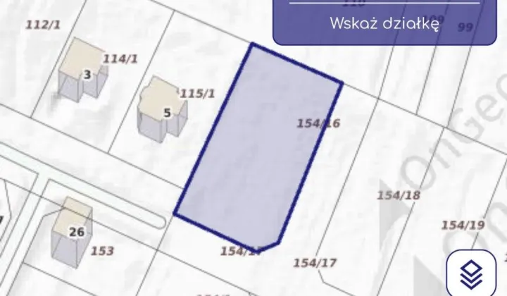 Działka budowlana Przyrów, ul. Stroma