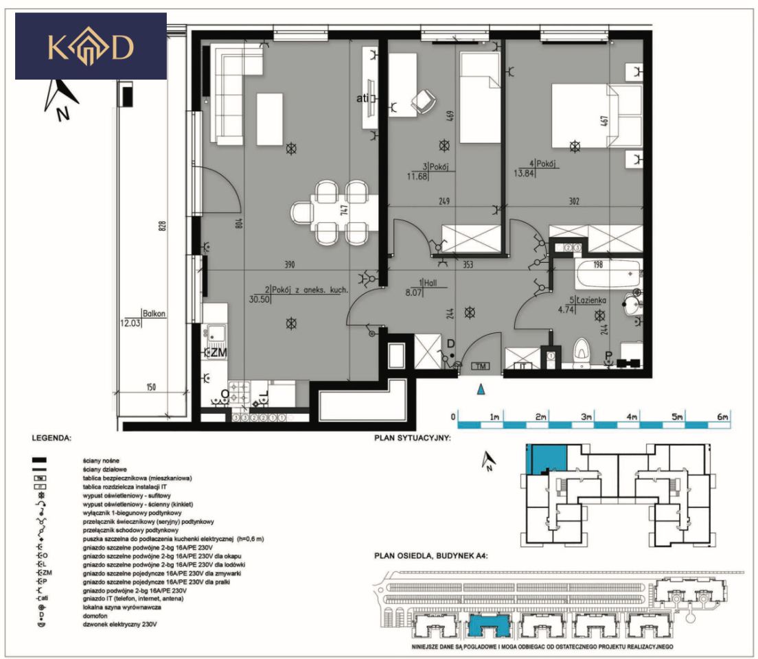 Mieszkanie 3-pokojowe Zalasewo, ul. Wesoła. Zdjęcie 15