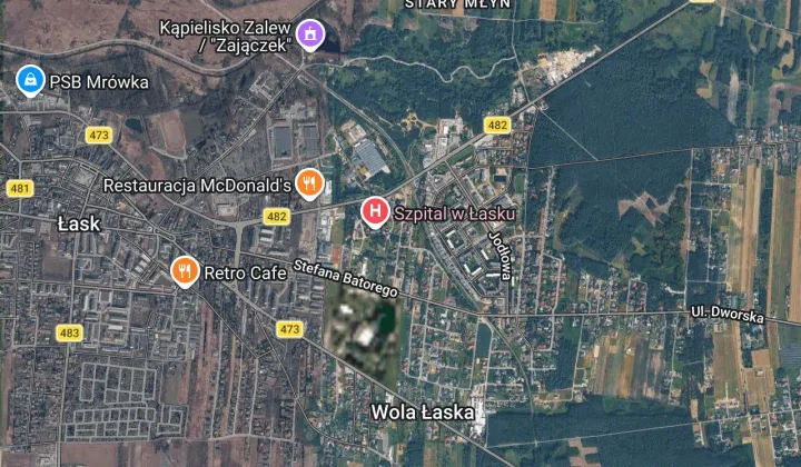 Działka budowlana Łask, ul. Szpitalna