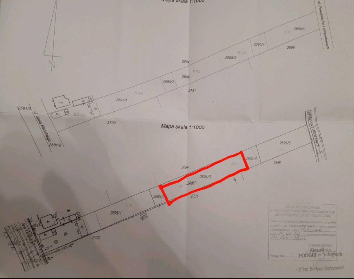 Działka budowlana Puławy Włostowice, ul. Józefa Sypniewskiego. Zdjęcie 3