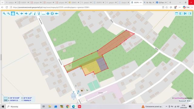 Działka budowlana Górno, ul. Centralna. Zdjęcie 1