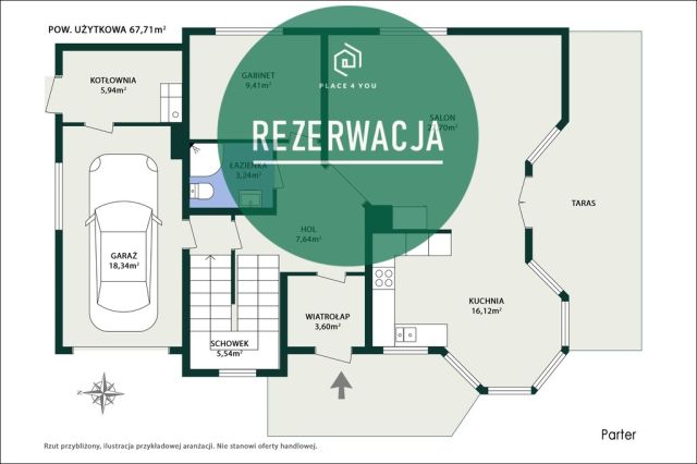 dom wolnostojący, 6 pokoi Niegów, ul. Handlowa. Zdjęcie 47