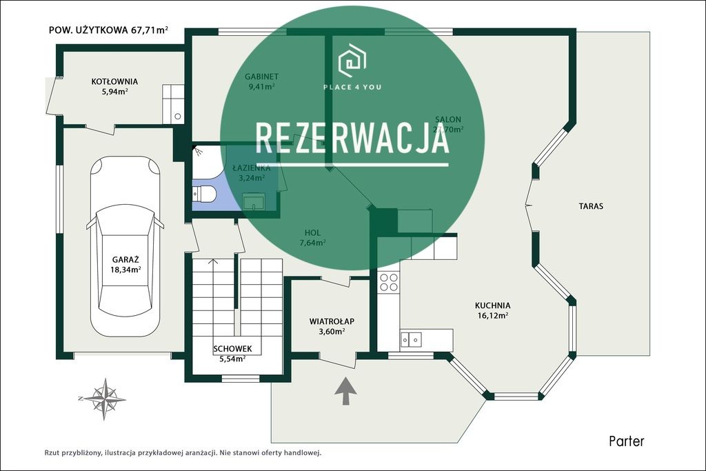 dom wolnostojący, 6 pokoi Niegów, ul. Handlowa. Zdjęcie 47