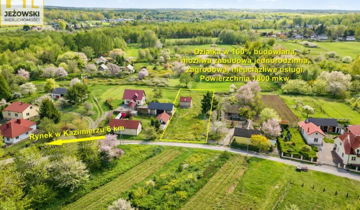 Działka budowlana Uściąż