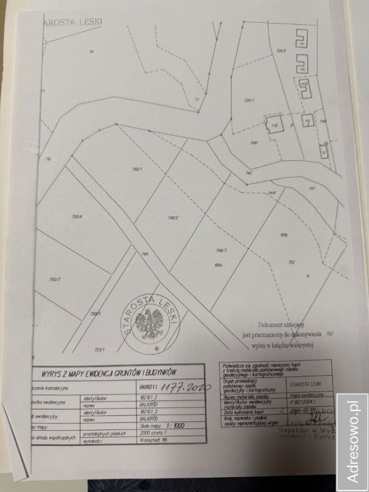 Działka rolna Baligród Podgłębokie, ul. Podgłębokie. Zdjęcie 2