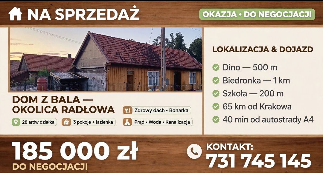 siedlisko, 2 pokoje Radłów, 49. Zdjęcie 1