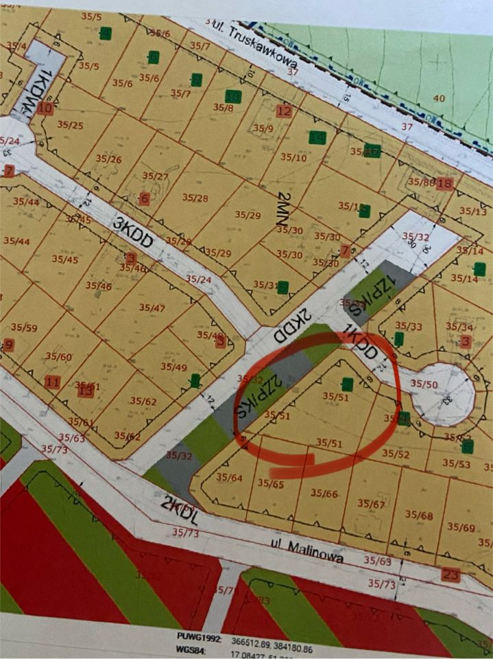 Działka budowlana Trzebnica, ul. Borówkowa