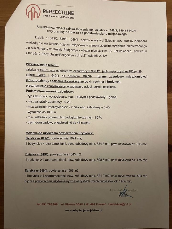 Działka budowlana Ściegny. Zdjęcie 6