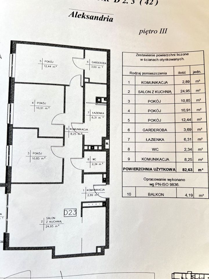 Mieszkanie 4-pokojowe Aleksandrów Łódzki, ul. Józefa Piłsudskiego. Zdjęcie 21