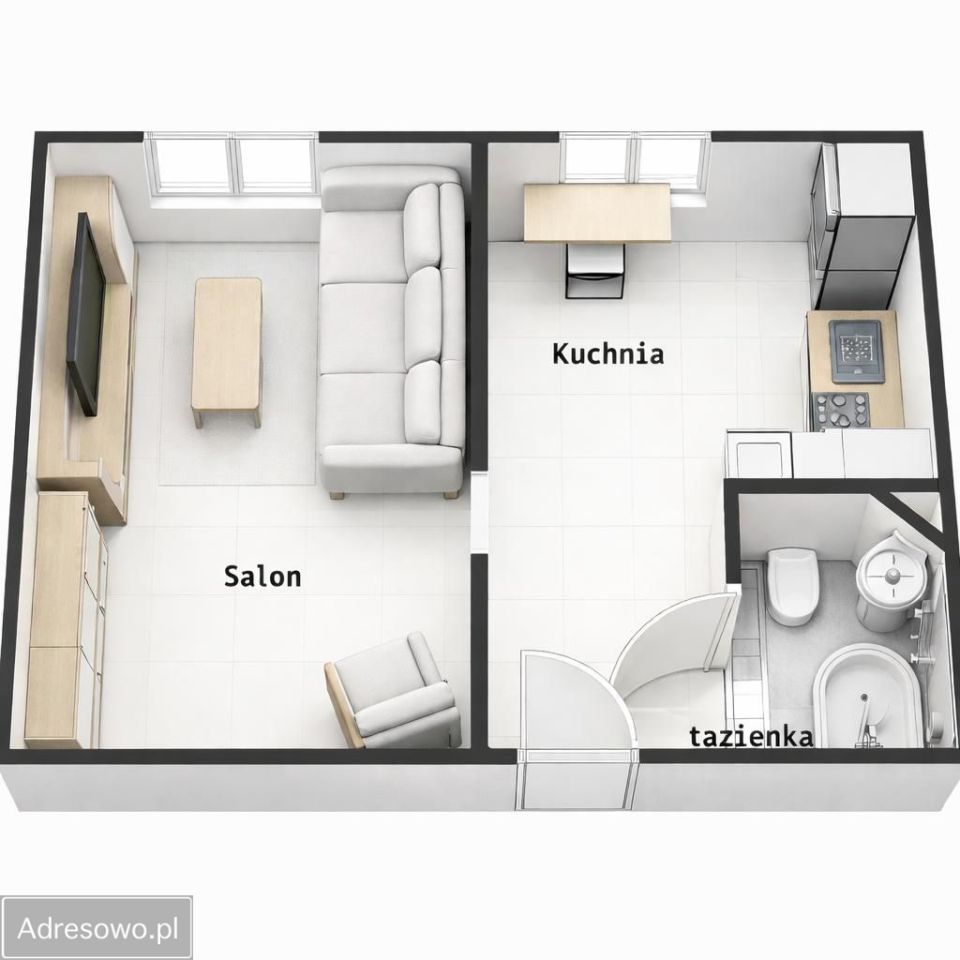 Mieszkanie 1-pokojowe Chorzów Stary Chorzów, ul. Wiejska. Zdjęcie 2