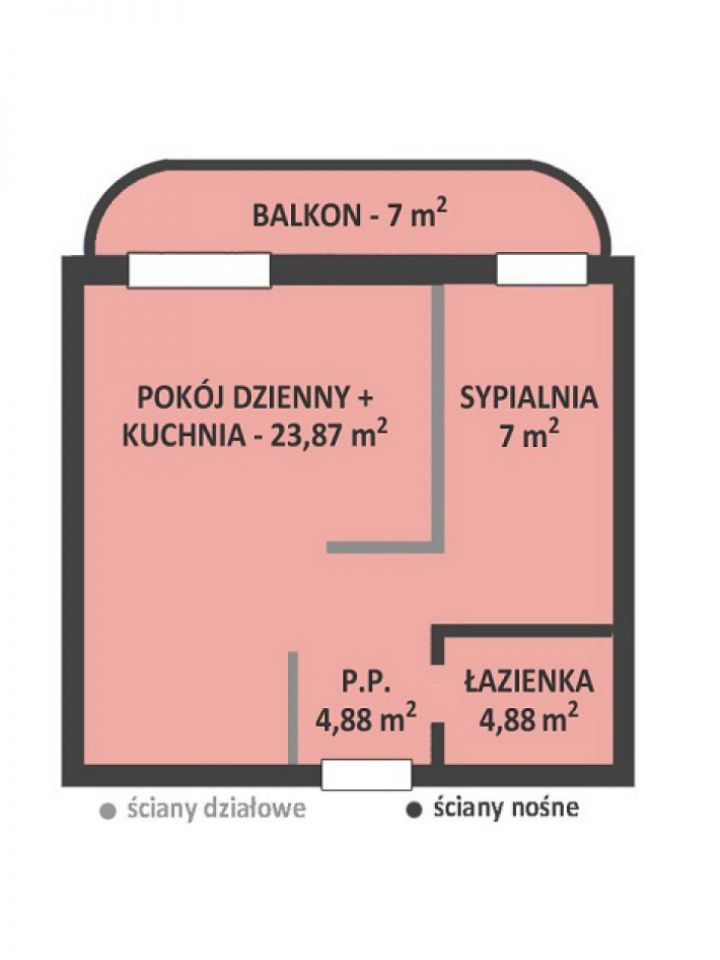 Mieszkanie 2-pokojowe Legnica, Legnickie Pole. Zdjęcie 2