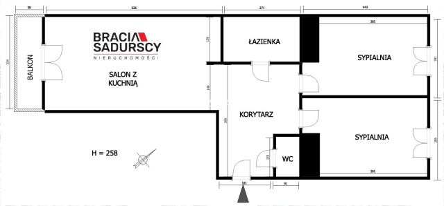 Mieszkanie 3-pokojowe Kraków Grzegórzki, ul. Masarska. Zdjęcie 23