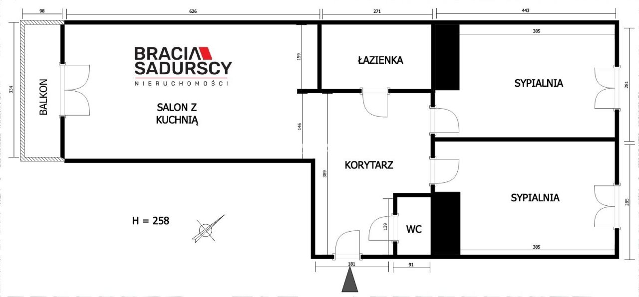 Mieszkanie 3-pokojowe Kraków Grzegórzki, ul. Masarska. Zdjęcie 23