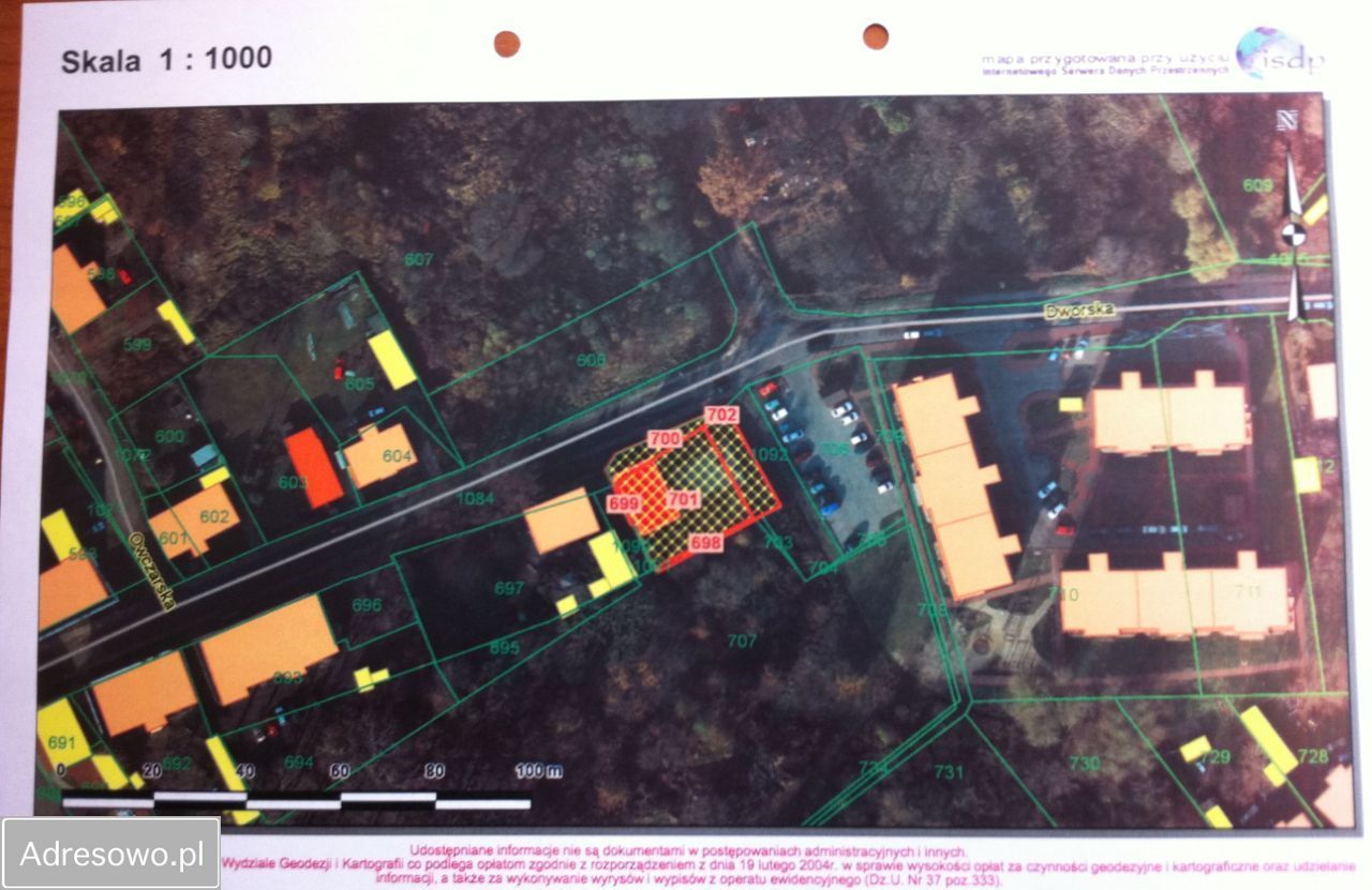 Działka budowlana Gliwice Szobiszowice, ul. Dworska