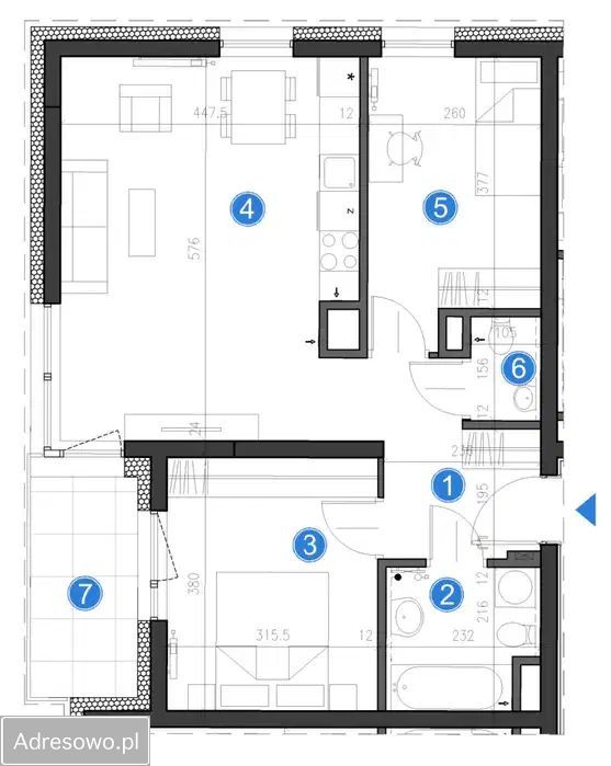 Mieszkanie 3-pokojowe Lublin Choiny, ul. Marii Walciszewskiej. Zdjęcie 11