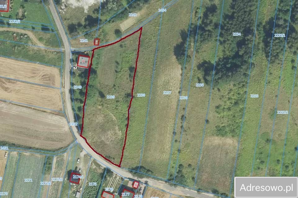 Działka budowlana Proszowice, ul. Biały Krzyż. Zdjęcie 1