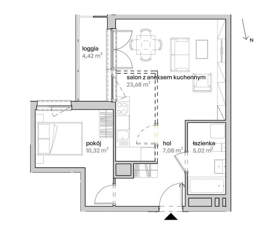 Mieszkanie 2-pokojowe Poznań Starołęka, ul. Unii Lubelskiej. Zdjęcie 7