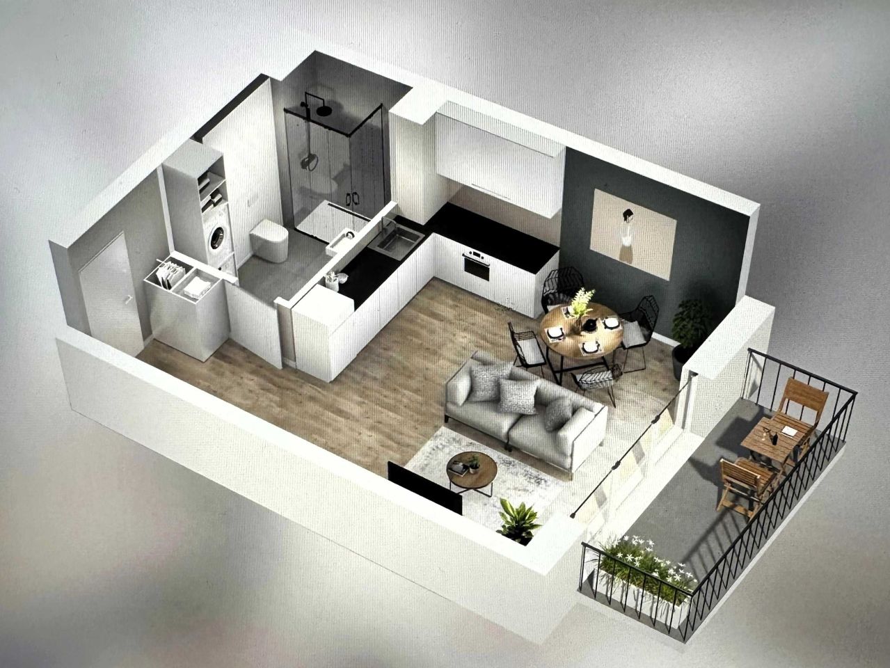 Mieszkanie 1-pokojowe Garby. Zdjęcie 8