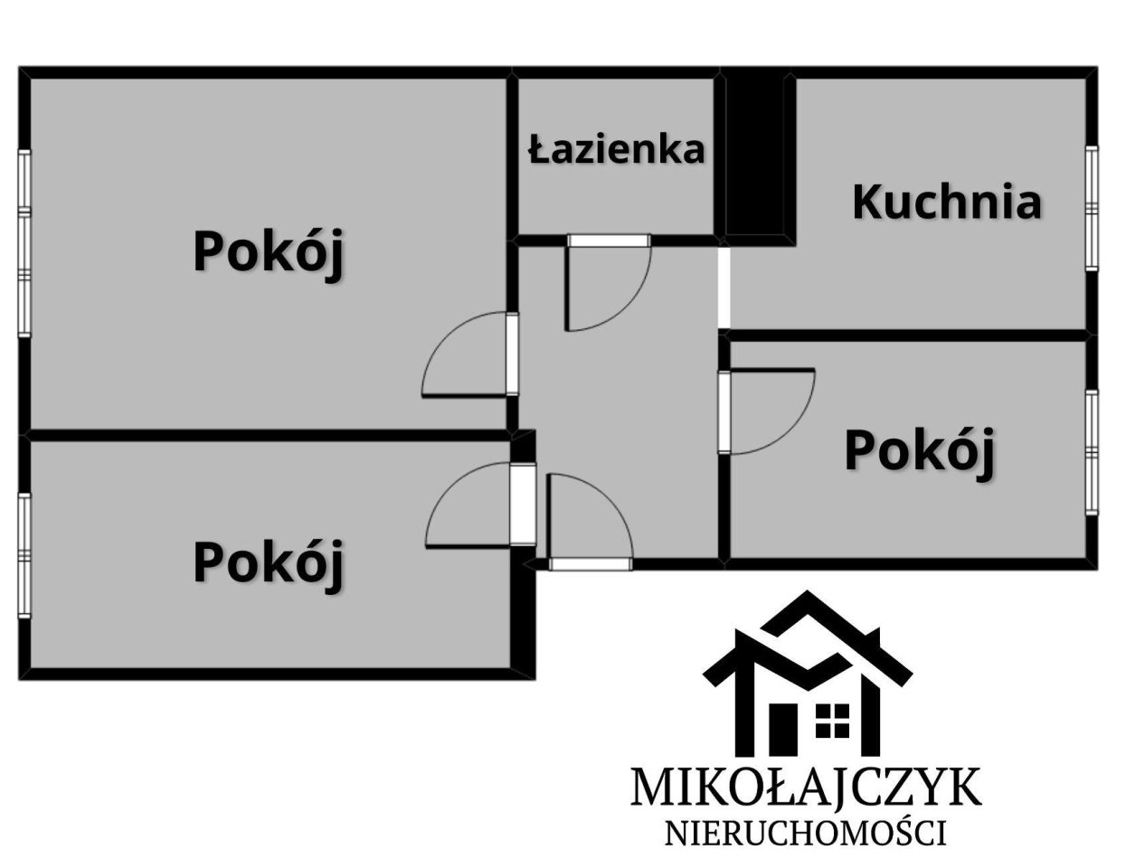 Mieszkanie 3-pokojowe Bartoszyce, ul. Paderewskiego. Zdjęcie 8
