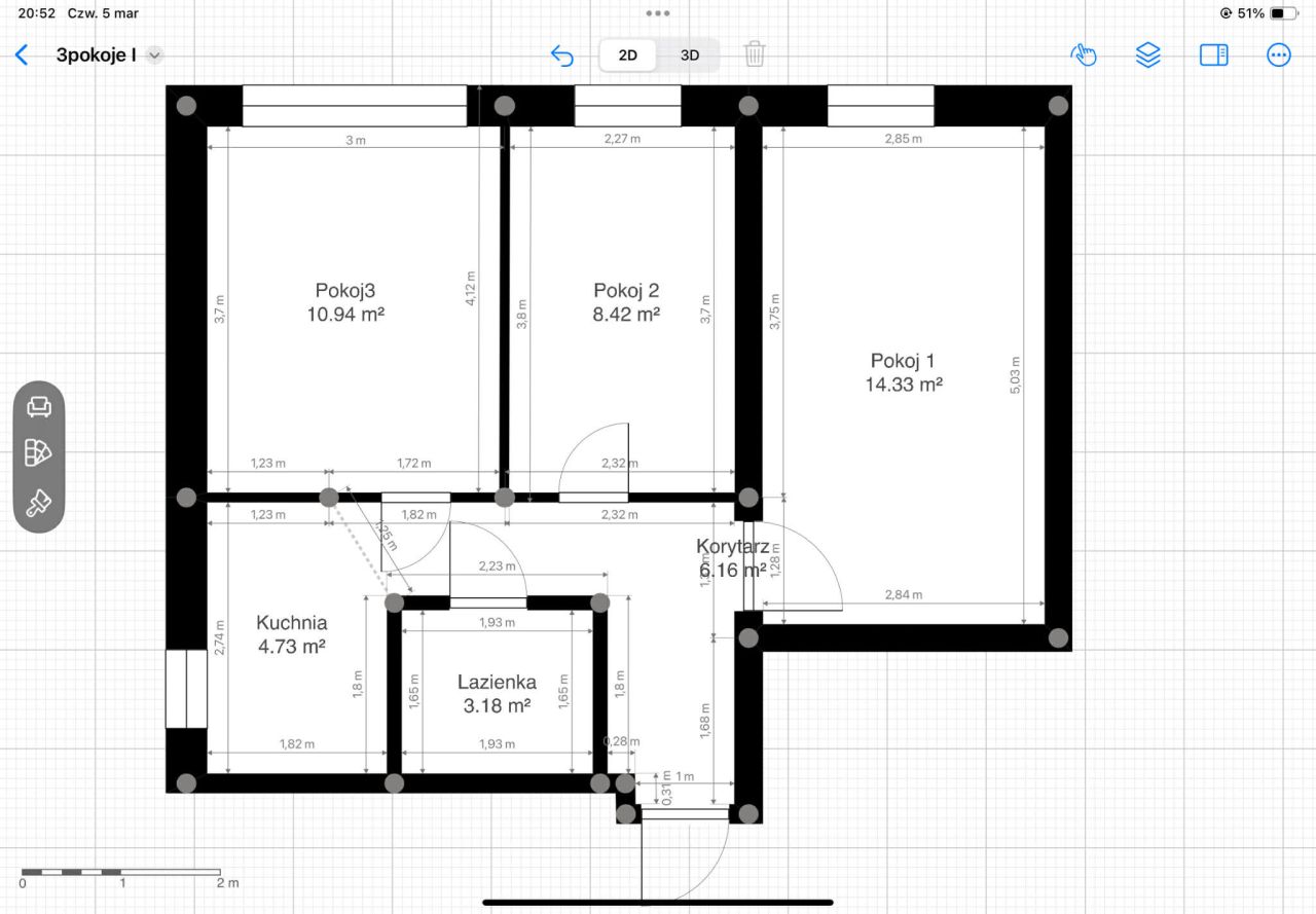 Mieszkanie 3-pokojowe Kraków Prądnik Biały, ul. Piotra Stachiewicza. Zdjęcie 12